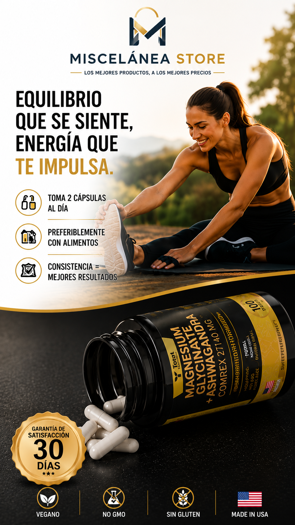 MAGNESIUM GLYCINATE+ASHWAGANDA TOTAL HEA
