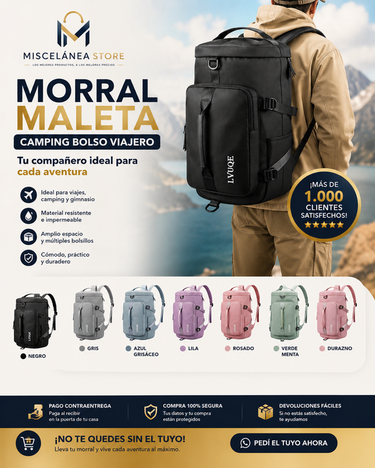 Morral Maleta Camping Bolso Viajero