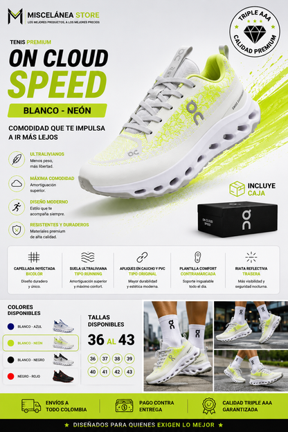 TENIS PREMIUM ON CLOUD SPEED