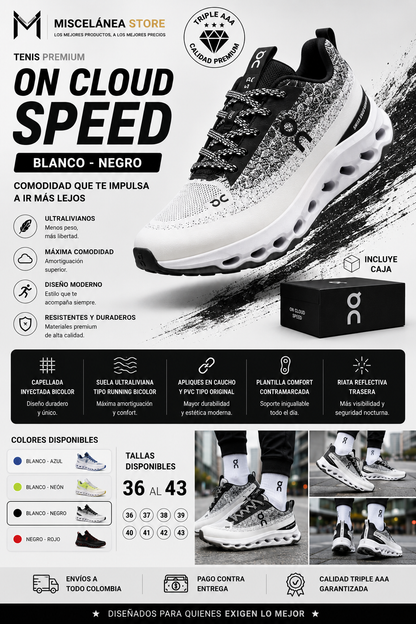 TENIS PREMIUM ON CLOUD SPEED